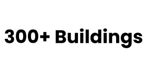 300+ Buildings